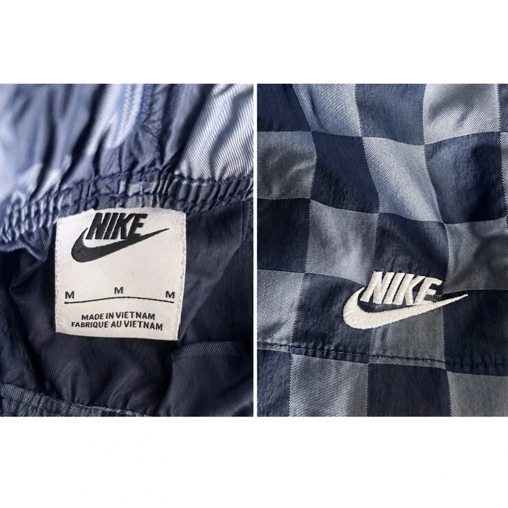 Nike Medium Sportswear Men's Club Flow Checkerboard Shorts Pockets Drawstrings